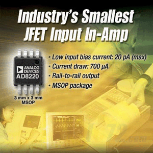 IC72 新闻中心-JFET输入仪表放大器