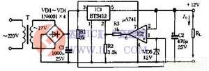 用BTS412设计的开关稳压电源电路图