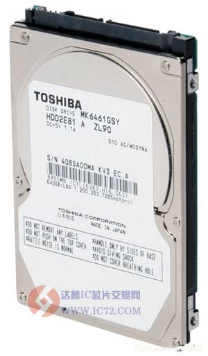最大640GB：东芝发布全线标准厚度7200转2.5寸硬盘