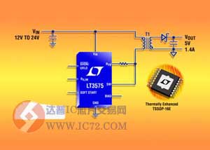 Linear推出隔离的单片反激式开关稳压器LT3575