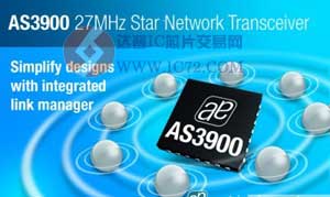 低功耗 FSK 收发器提供最简单的星型网络管理功能 