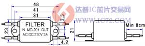 MD-201 电源滤波器特点及参数