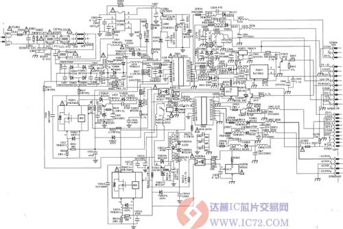 长虹HP5188背投彩电电源电路图