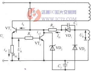 振铃式开关启动保护电路图