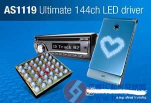 Austriamicrosystems推出LED点阵驱动器AS1119