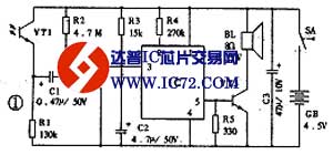光控式语音警示电路