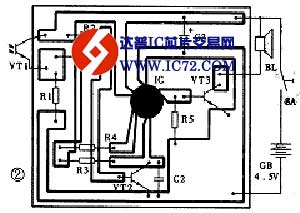 光控式语音警示电路