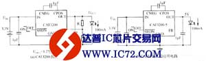 CAT3200/CAT3200-5驱动白光电路图