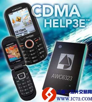 Samsung Intensity II 和 Gusto 手机选用高效能ANADIGICS功率放大器