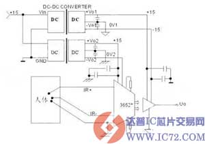 普通型的心电检测电路图
