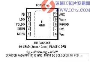 具最大功率点控制功能的升压型 DC/DC 转换器—LTC3105