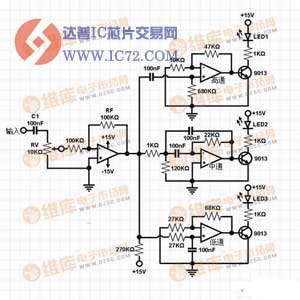 声控LED彩灯电路