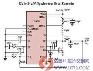 低 Iq、同步升压型控制器—LTC3786
