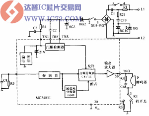 MC34011振铃电路图
