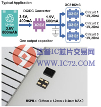 400mA, 低导通电阻的负载开关 —XC8102