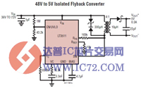 单片式、高电压、隔离型反激式转换器—LT3511