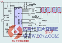 AT89C2051组成的时钟电路原理图