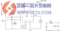 一个相片曝光定时器电路图
