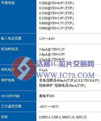 400mA, 低导通电阻的负载开关—XC8102