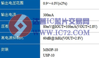 同步整流降压DC/DC转换器XC9509特点