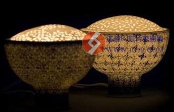 LED演绎青花瓷的魅力 精致碗状LED装饰灯