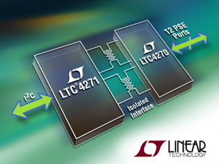 Linear新推两款隔离式12端口PSE控制器芯片组