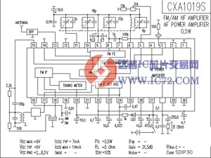 CXA1019S 音响IC电路图