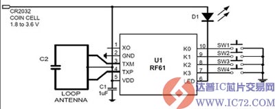RF61典型应用电路 www.ic72.com