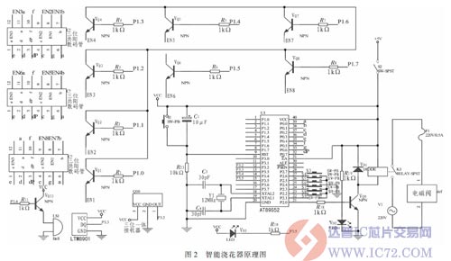 智能浇花器的原理图 www.ic72.com