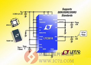Linear推出用于DDR电源的降压稳压器www.ic72.com
