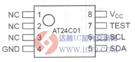 AT24C01 2线串行EEPROM电路www.ic72.com