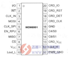 NCN6001紧凑型智能卡接口器www.ic72.com